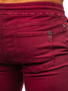 Pantalon jogger bordeaux pour homme Bolf CT8808