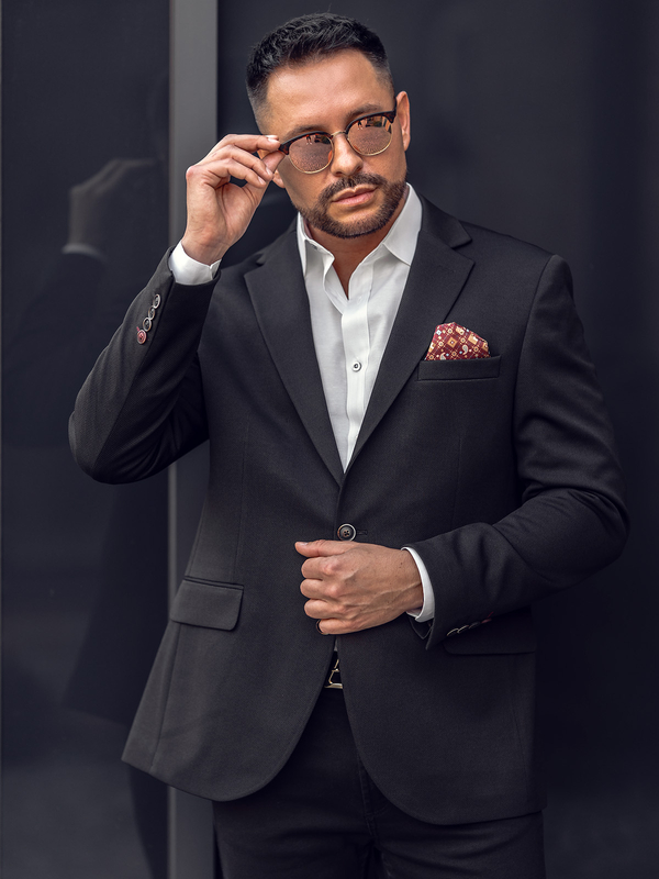 Blazer décontracté noir homme Bolf 24401