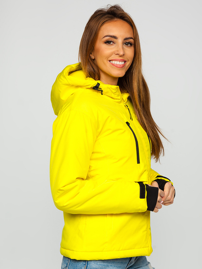 Blouson de sport d'hiver pour femme jaune Bolf HH012A