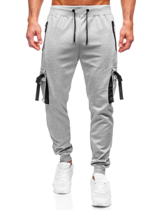 Pantalon de jogging cargo sportrif pour homme gris Bolf 8K1116