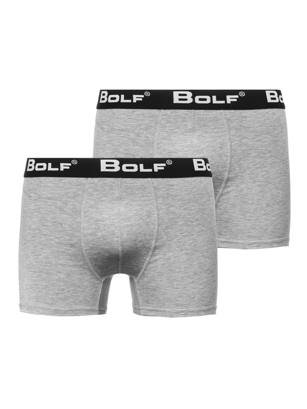 Boxer pour homme gris Bolf 0953-2P 2 PACK