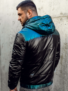 Blouson de transition matelassé de sport pour homme noir Bolf 2145