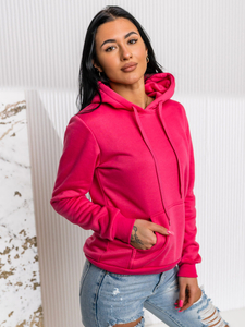 Femme Sweat-shirt kangourou Fuchsia Bolf W02A1