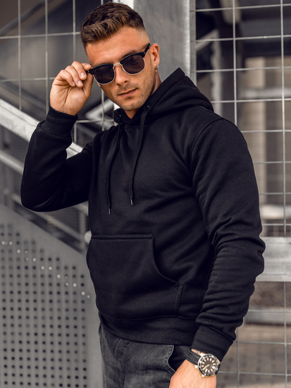 Sweat à capuche homme noir Bolf MB001A