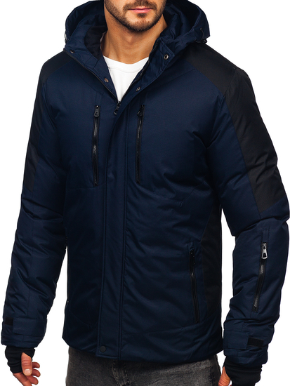 Homme Blouson d'hiver Bleu foncé Bolf 91M9902