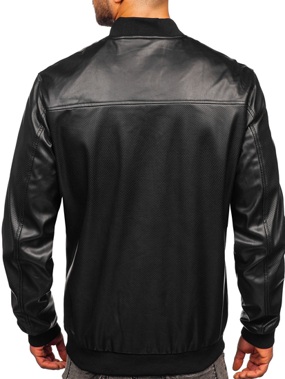 Blouson en jean pour homme noir Bolf 7110