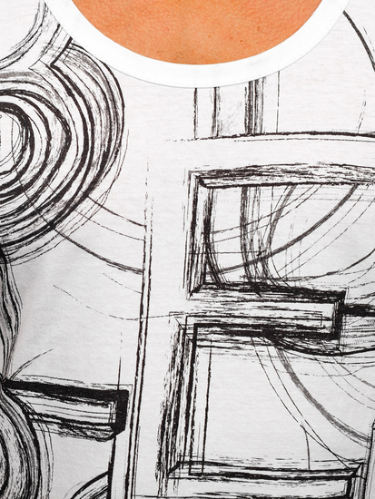 Débardeur boxer imprimé pour homme blanc Bolf 14846