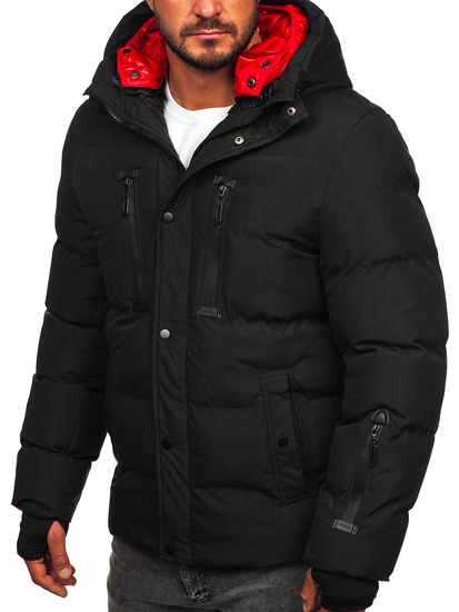 Blouson d'hiver matelassé pour homme noir Bolf 5M771
