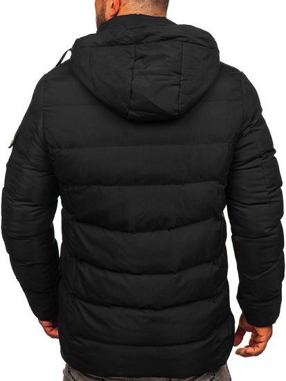 Blouson d'hiver matelassé pour homme noir Bolf 22M56