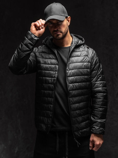 Homme Blouson de transition matelassé Noir Bolf 58M13021A1