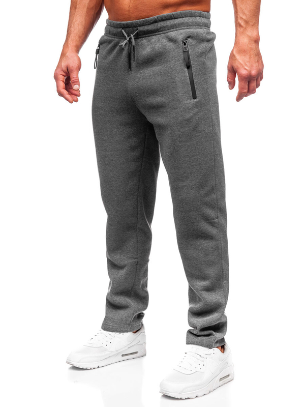 Homme Pantalon de sport oversize Gris Bolf JX9826