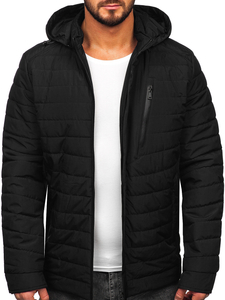 Blouson de transition matelassé pour homme noir Bolf 22M305