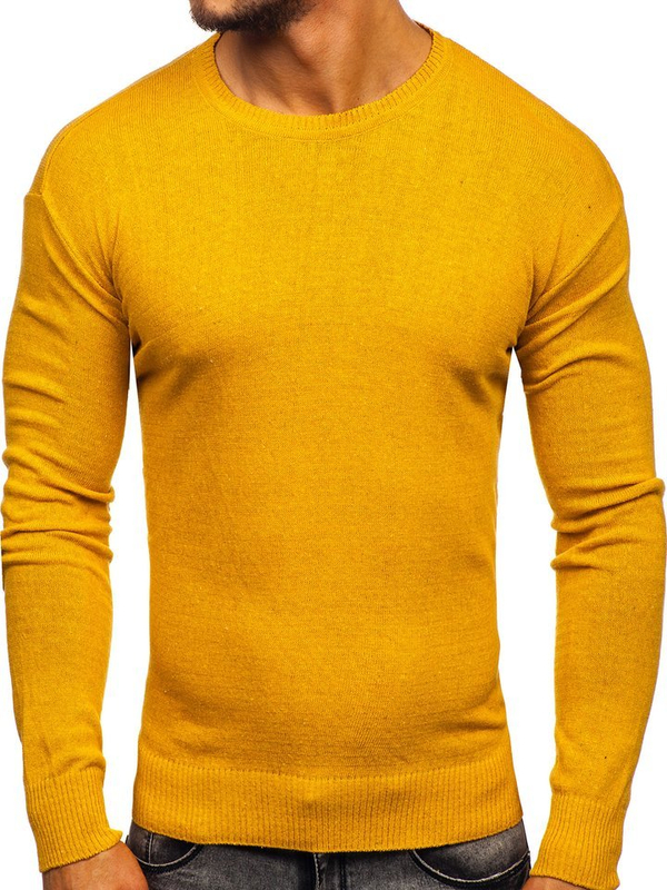 Le pull pour homme jaune Bolf 0001