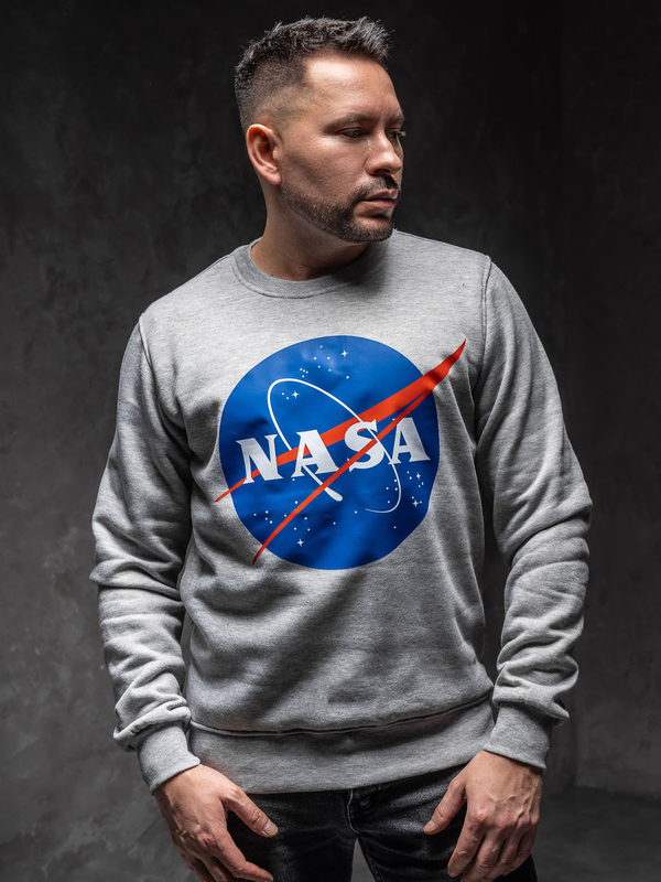 Homme Sweat-shirt imprimé Gris Bolf 14601A1