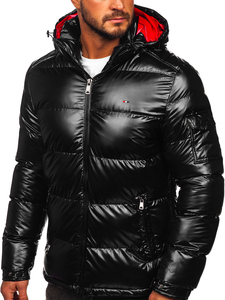Blouson d'hiver matelassé sportif pour homme noir Bolf EX2138