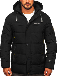 Blouson d'hiver matelassé pour homme noir Bolf 22M58