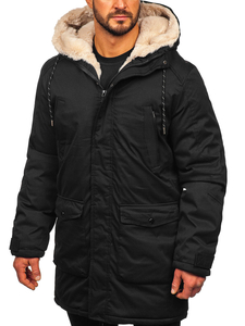 Homme Parka d'hiver Noir Bolf 5M120