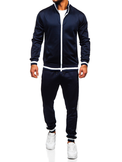 Survêtement pour homme bleu foncé Bolf 8C99