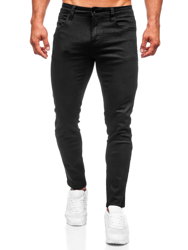 Pantalon en jean slim fit pour homme noir Bolf KX576-13A
