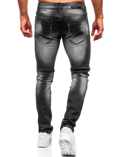 Homme Pantalon en jean slim fit Noir Bolf MP0113N