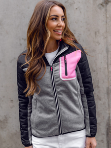 Veste de transition femme Sweat-shirt/veste de sport noir Bolf KSW4006A