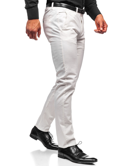 Pantalon chino pour homme blanc Bolf 1143