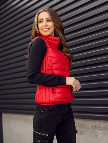 Gilet matelassé pour femme rouge Bolf B2705A