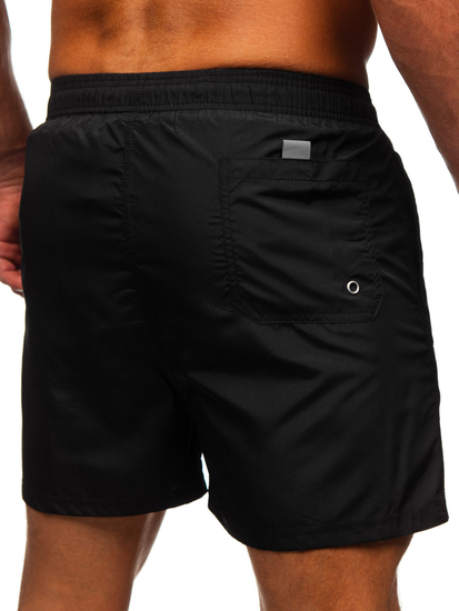 Short de bain pour homme noir Bolf XL019
