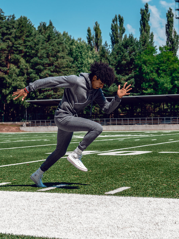 Survêtement à capuche pour homme anthracite Bolf D003