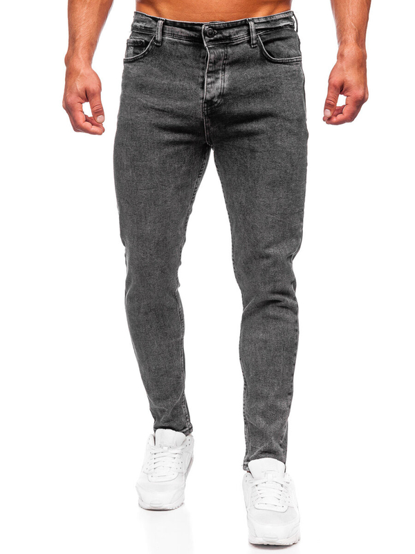 Homme Pantalon en jean regular fit Noir Bolf 6028