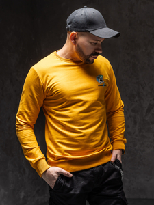 Homme Sweat-shirt imprimé Orange Bolf 8744A1