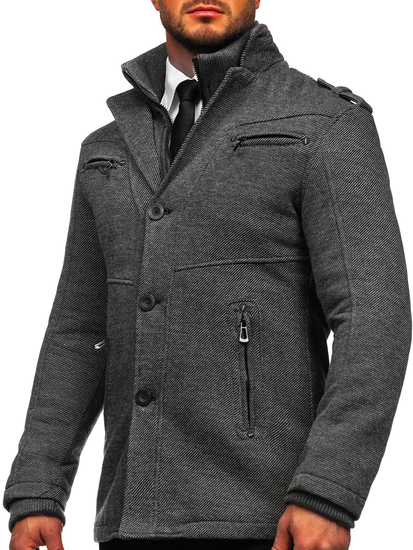 Manteau d'hiver pour homme gris Bolf 88803