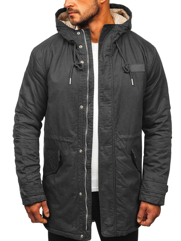 Blouson d'hiver pour homme parka graphite Bolf EX838
