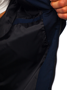Homme Blouson bomber de transition Bleu foncé Bolf 84M3036