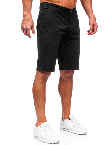 Short en tissu pour homme noir Bolf JX7511