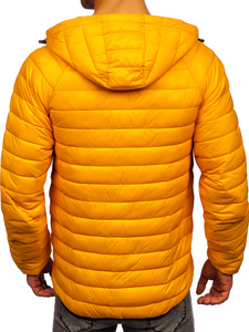 Blouson de transition matelassé pour homme jaune Bolf 13021