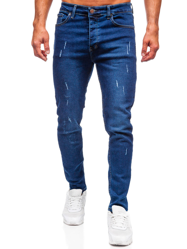 Homme Pantalon en jean slim fit Bleu foncé Bolf 6735