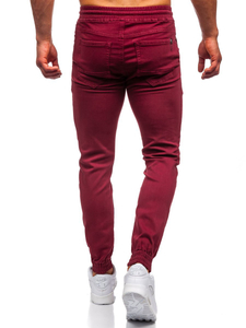 Pantalon jogger bordeaux pour homme Bolf CT8808