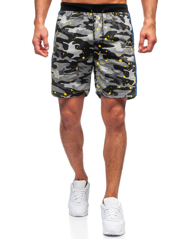 Pantalon court sportif gris pour homme Bolf KS2579