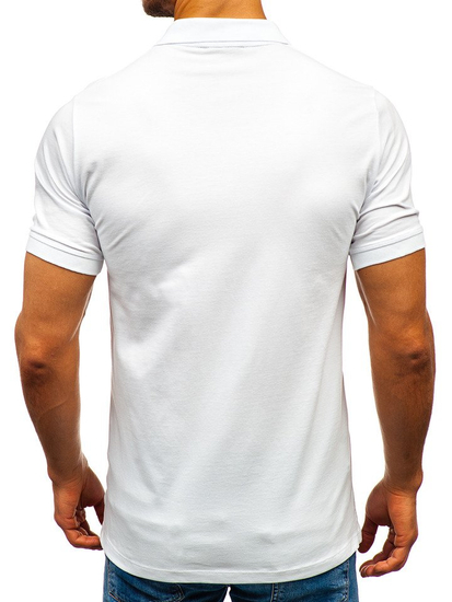 Le polo pour homme blanc Bolf 9025