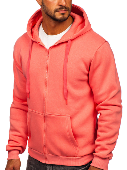 Sweat-shirt corail zippé à capuche pour homme Bolf 2008