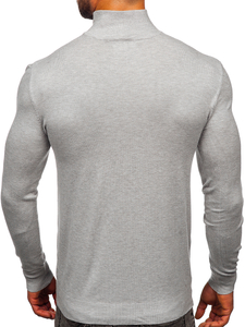 Le pull avec fermeture pour homme gris Bolf MM6004