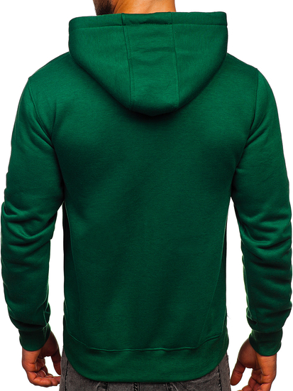 Sweat-shirt pour homme à capuche vert foncé kangourou Bolf 2009