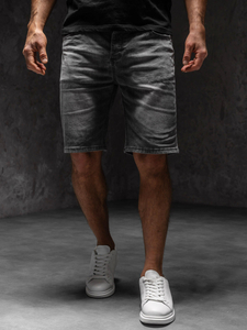 Homme Pantalon court en jean Graphite Bolf MP0277GSA1