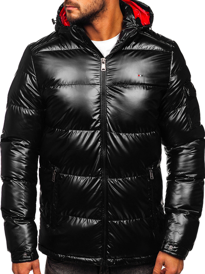 Blouson d'hiver matelassé sportif pour homme noir Bolf EX2138