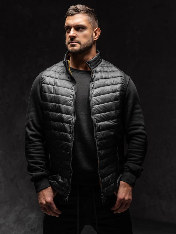 Homme Gilet matelassé Noir Bolf 7103A1