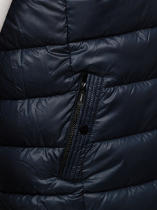 Gilet à capuche pour homme bleu foncé Bolf 2909