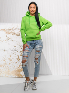 Femme Sweat-shirt kangourou Vert Bolf W02A1