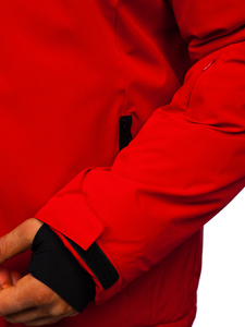 Blouson d'hiver sportif pour homme rouge Bolf HH011