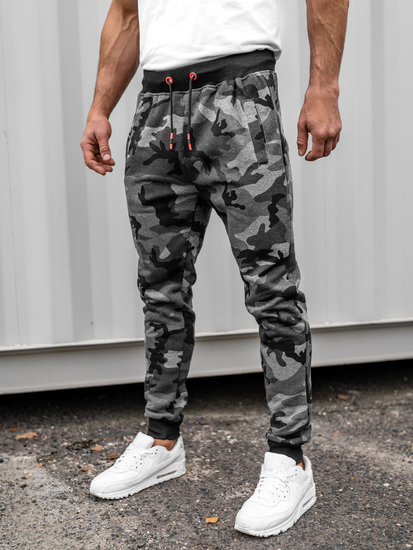 Pantalon de sport pour homme camo-graphite Bolf KZ15A